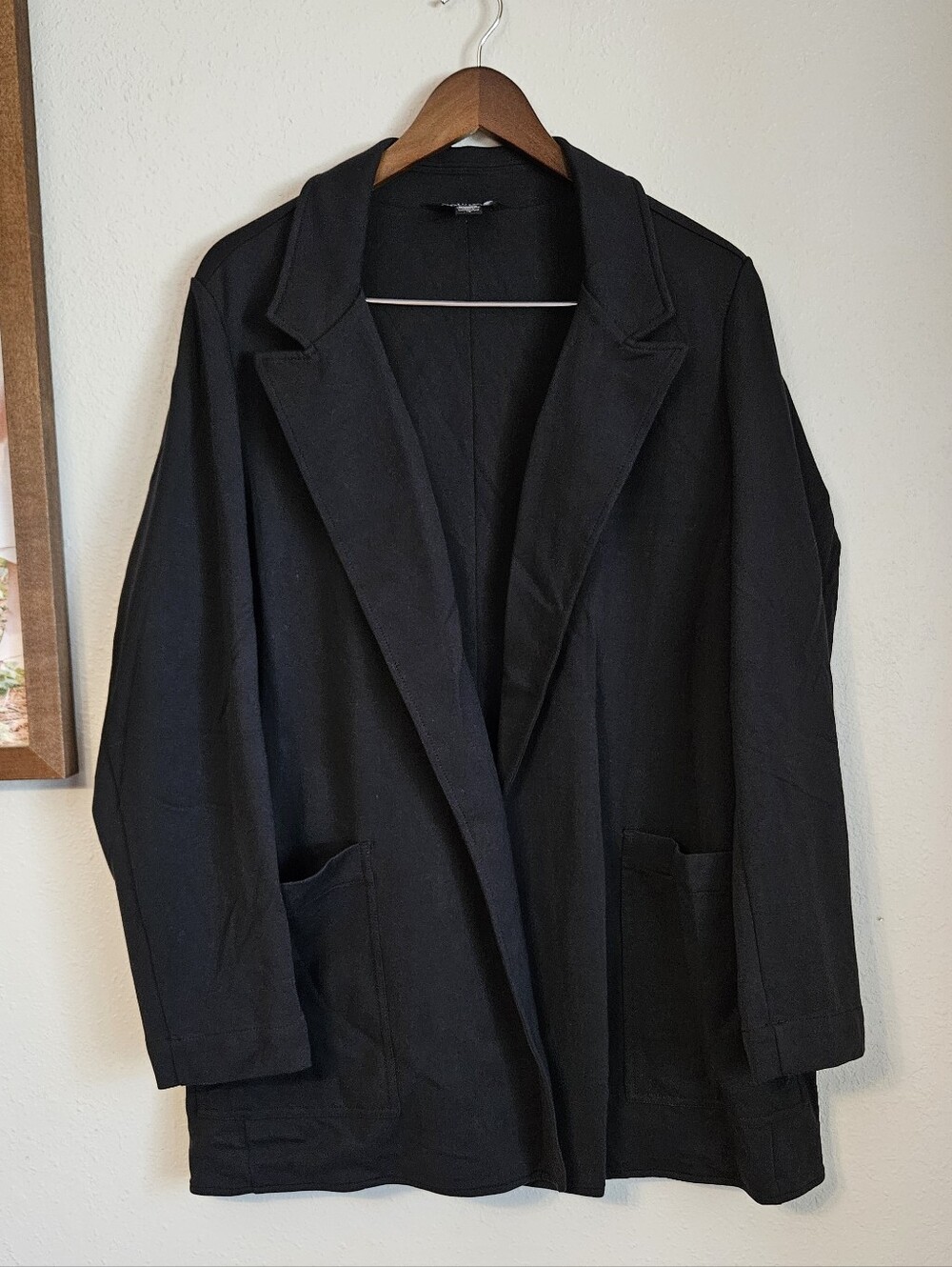 Athleta Eastbound Blazer Size 18 Black Business Casual Travel Jacket